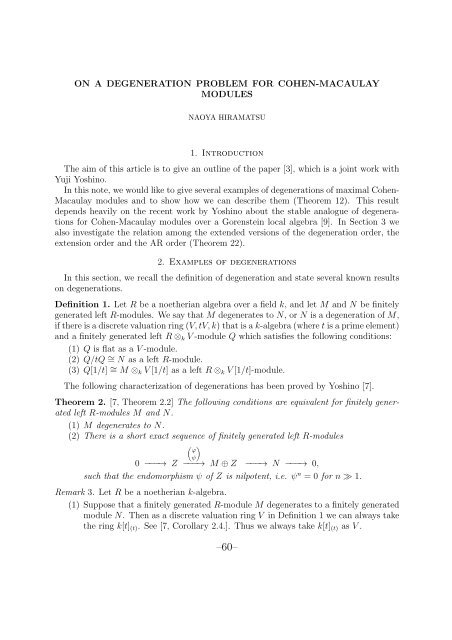Proceedings of the 44th Symposium on Ring Theory and ...