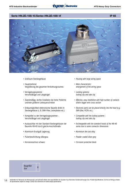 Industrie-Steckverbinder Heavy Duty Connectors