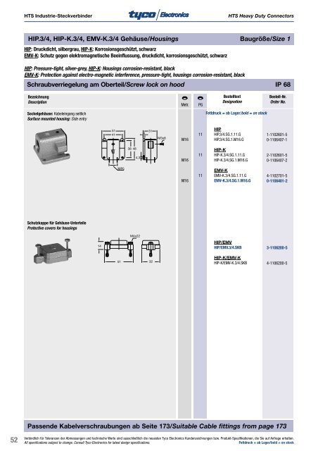 Industrie-Steckverbinder Heavy Duty Connectors