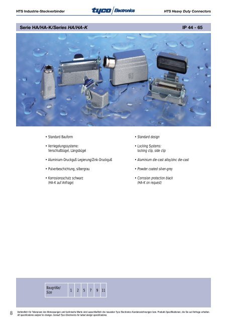 Industrie-Steckverbinder Heavy Duty Connectors