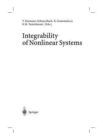 Integrability of Nonlinear Systems