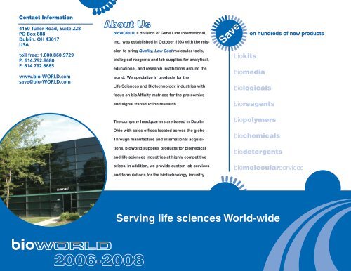 Download bioWORLD Catalog - Bio-WORLD.com