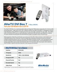 AVerTV DVI Box 7 datasheet (f).ai - AVerMedia