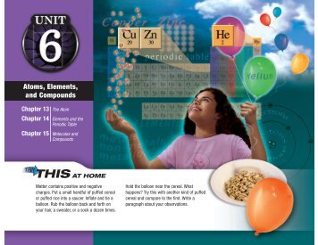 Atoms, Elements, and Compounds - Spokane Public Schools