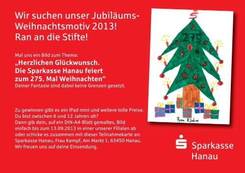 Postkarte Weihnachts ... - Sparkasse Hanau