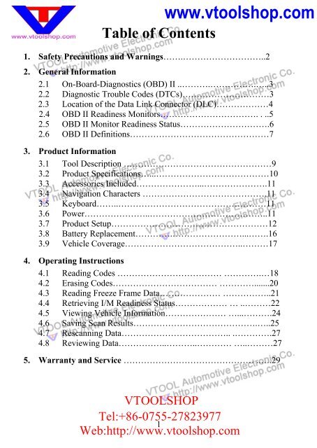 GS400 OBDII Scan Tool Manual.pdf - Car diagnostic tool