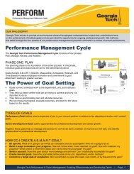 Performance Management Cycle The Power of Goal Setting