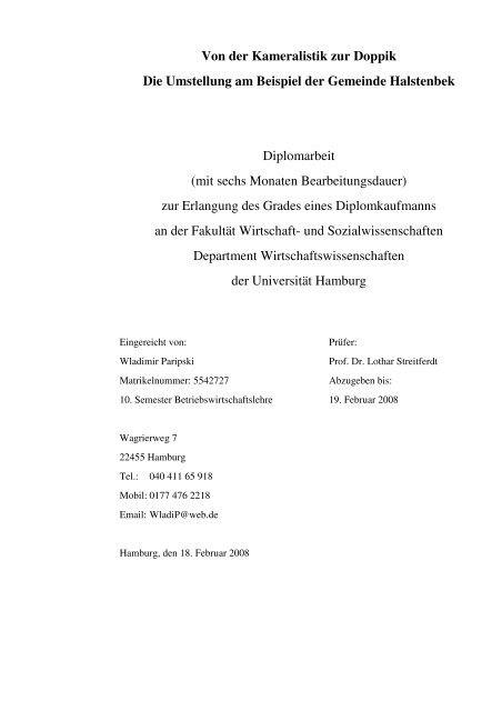 Von der Kameralistik zur Doppik – Die Umstellung am