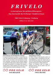 F R I V E L O - PRO VELO Fribourg / Freiburg