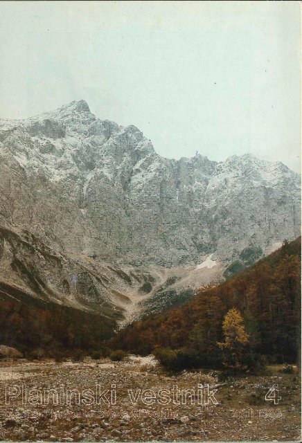 April - Planinski Vestnik