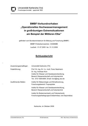 BMBF-Verbundvorhaben âOperationelles ... - RIMAX