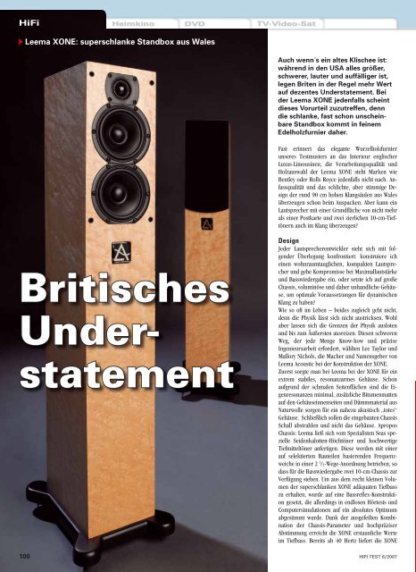 Britisches Under- statement - Audioworld