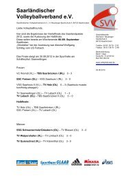 SaarlÃ¤ndischer Volleyballverband e.V.