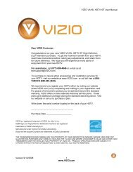 VIZIO VA19L HDTV10T User Manual Version 9/12 ... - MITO OEM