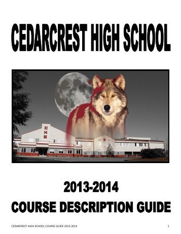 Course Description Guide - Cedarcrest High School