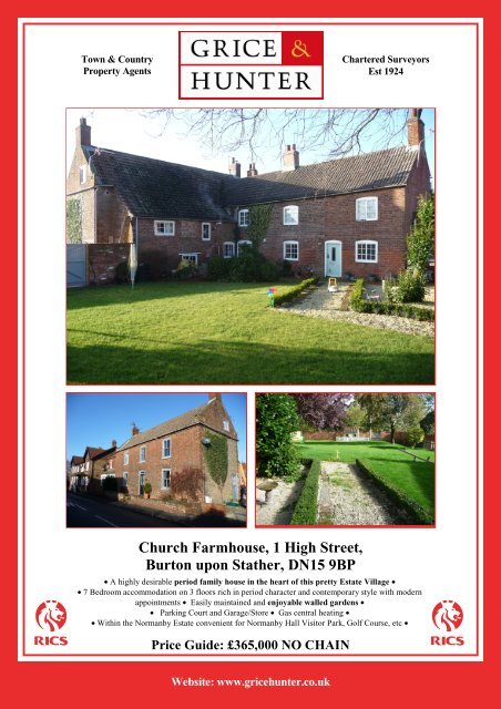 Church Farmhouse, Burton upon Stather - Grice & Hunter