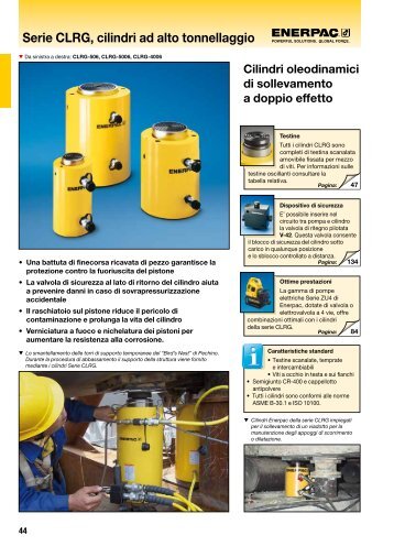 Serie CLRG, cilindri ad alto tonnellaggio - Enerpac