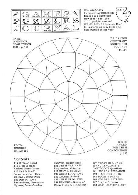 The Games and Puzzles Journal, #8+9 - Mayhematics