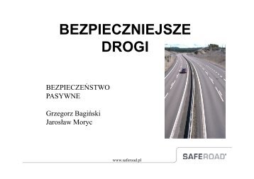 Bariery drogowe - oferta firmy Saferoad