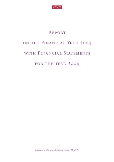 Annual Report 2004