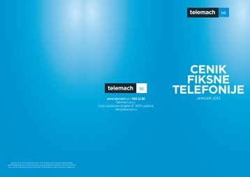 CENIK FIKSNE TELEFONIJE - Telemach
