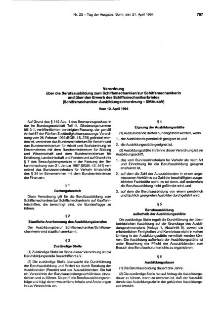 Ausbildungsordnung - BiBB