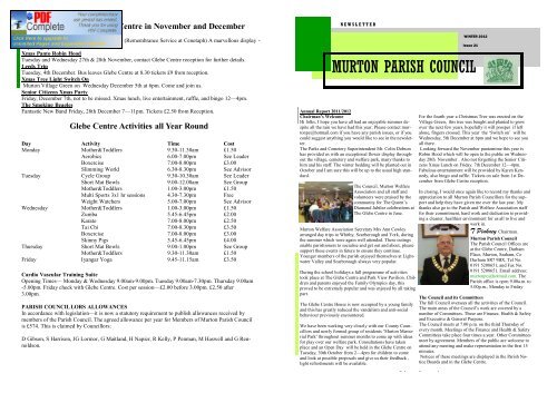 Newsletter issue 21.pdf - Parish and Town Council Websites ...