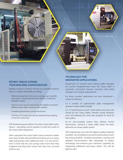 Brochure (PDF) - CNC Engineering, Inc.