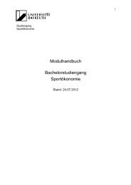 Modulhandbuch - Institut fÃ¼r Sportwissenschaft der UniversitÃ¤t ...