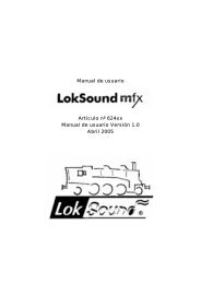 Manual de Usuario LokSound MFX - Jctren.com
