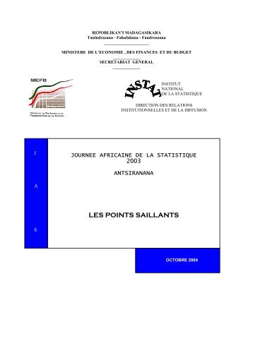 pdf 5 262 ko - Institut national de la statistique malgache (INSTAT)