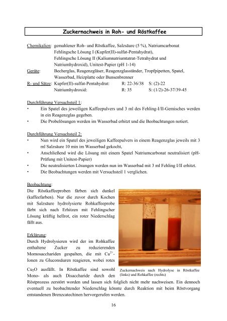 Genussmittel im Chemieunterricht - Herzlich Willkommen auf den ...