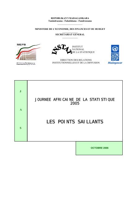 pdf 3 691 ko - Institut national de la statistique malgache (INSTAT)