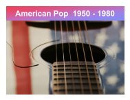 American Pop 1950 - 1980 - band4me