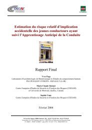 Rapport Final - CNPA formation des conducteurs