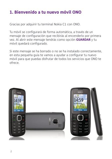 ConfiguraciÃ³n Nokia C1 - Ono