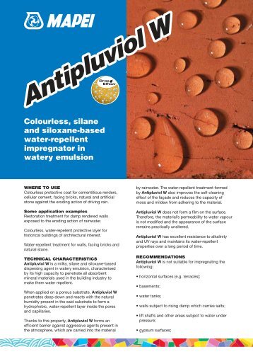 Antipluviol W - Mapei