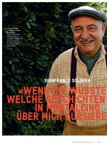 Gianfranco Soldera - Schweizerische Weinzeitung