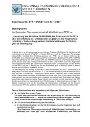 Beschluss STA 15/01/07 - Regionale Planungsgemeinschaften in ...