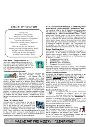 Newsletter Edition 5 2013 - St Edwards Primary School