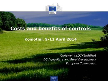 Costs and Benefits of Controls - C. Klockenbring
