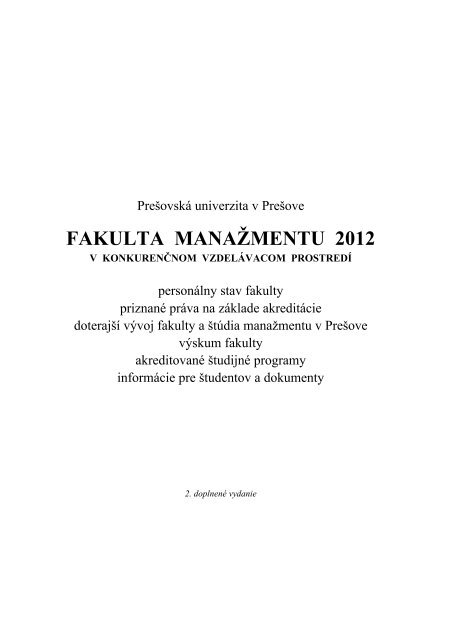 FM 2012 final april.pdf - PreÅ¡ovskÃ¡ univerzita v PreÅ¡ove