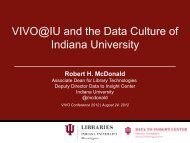 VIVO@IU and the Data Culture of Indiana University