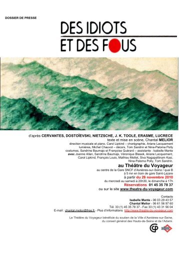 DES IDIOTS - revue-spectacles.com - Free