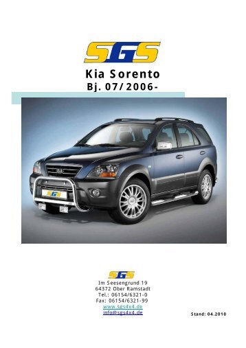 Kia Sorento Bj. 07/2006 - SGS