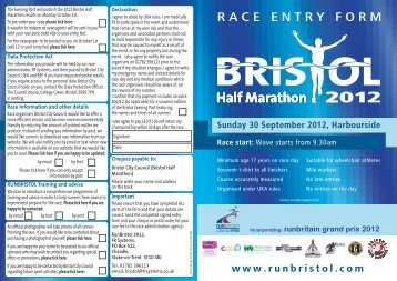 download here - Bristol Half Marathon