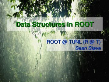 Data Structures in ROOT