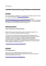 Diagnosetests, Papier von Dirk Hergesell (pdf) - Schulinfos
