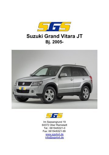 Suzuki Grand Vitara JT - SGS