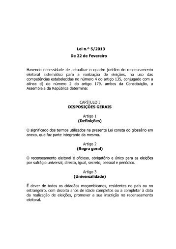 Lei 5-2013 Recenseamento Eleitoral.pdf - CIP